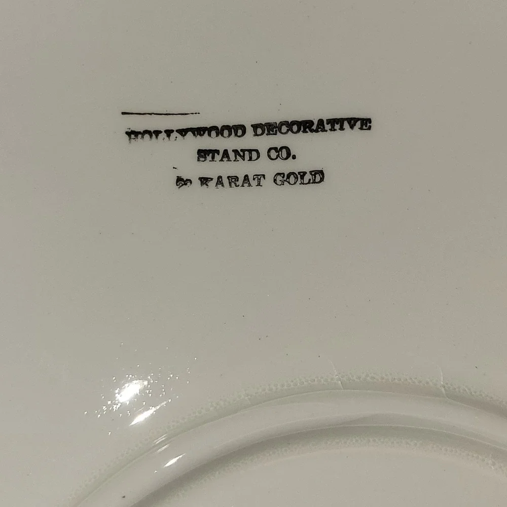Vintage Futura Pope-Gosser‎ Bird Plate Gold Rim Blue Jay Woodpecker Wall Decor